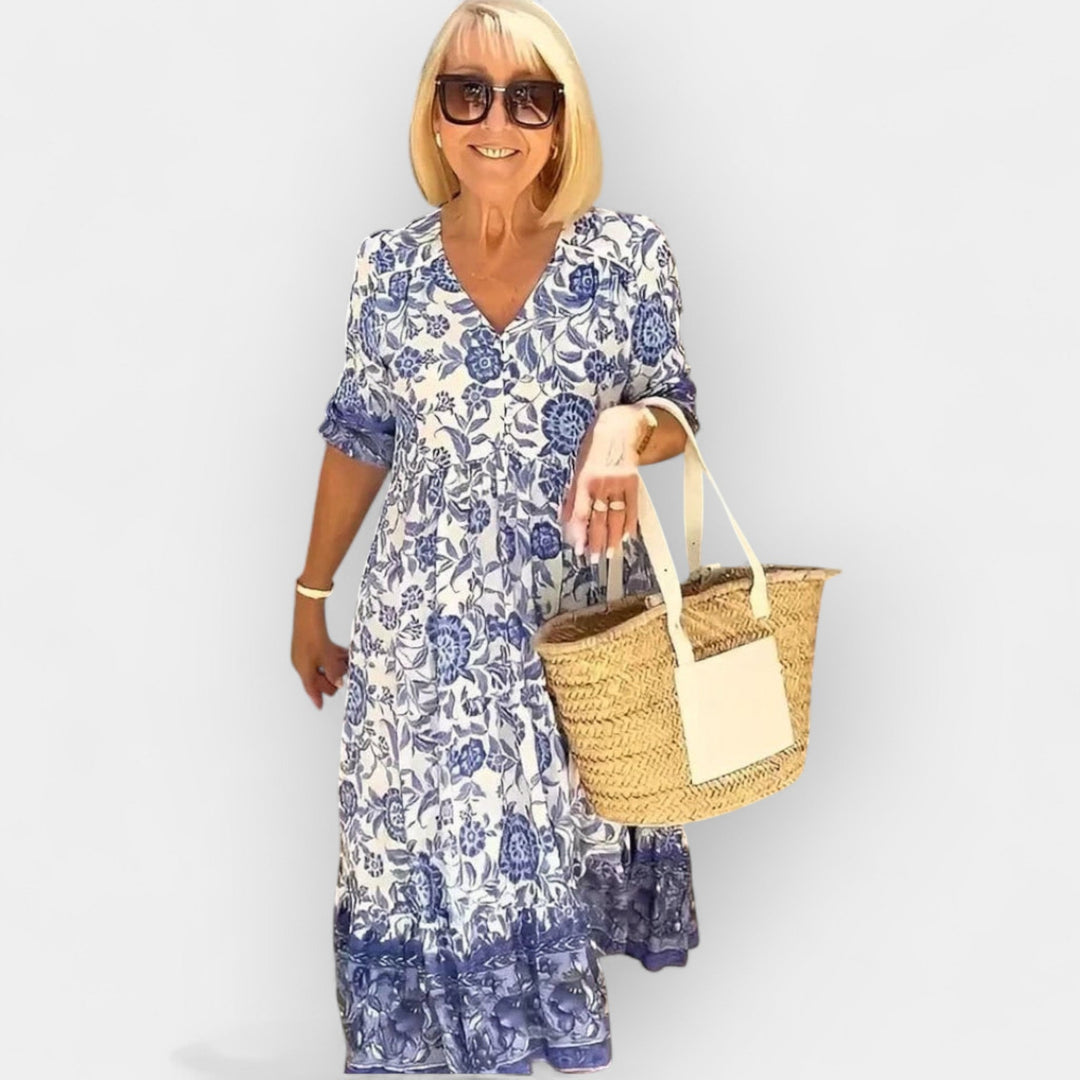 Lagana letnja haljina sa cvetnim motivom