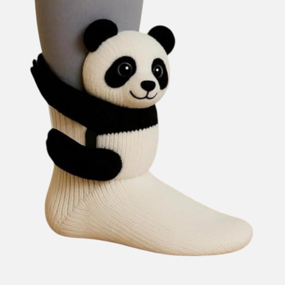 3D čarape sa pletenim životinjama