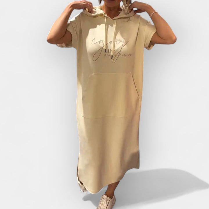 Džemper Haljina sa Kapuljačom