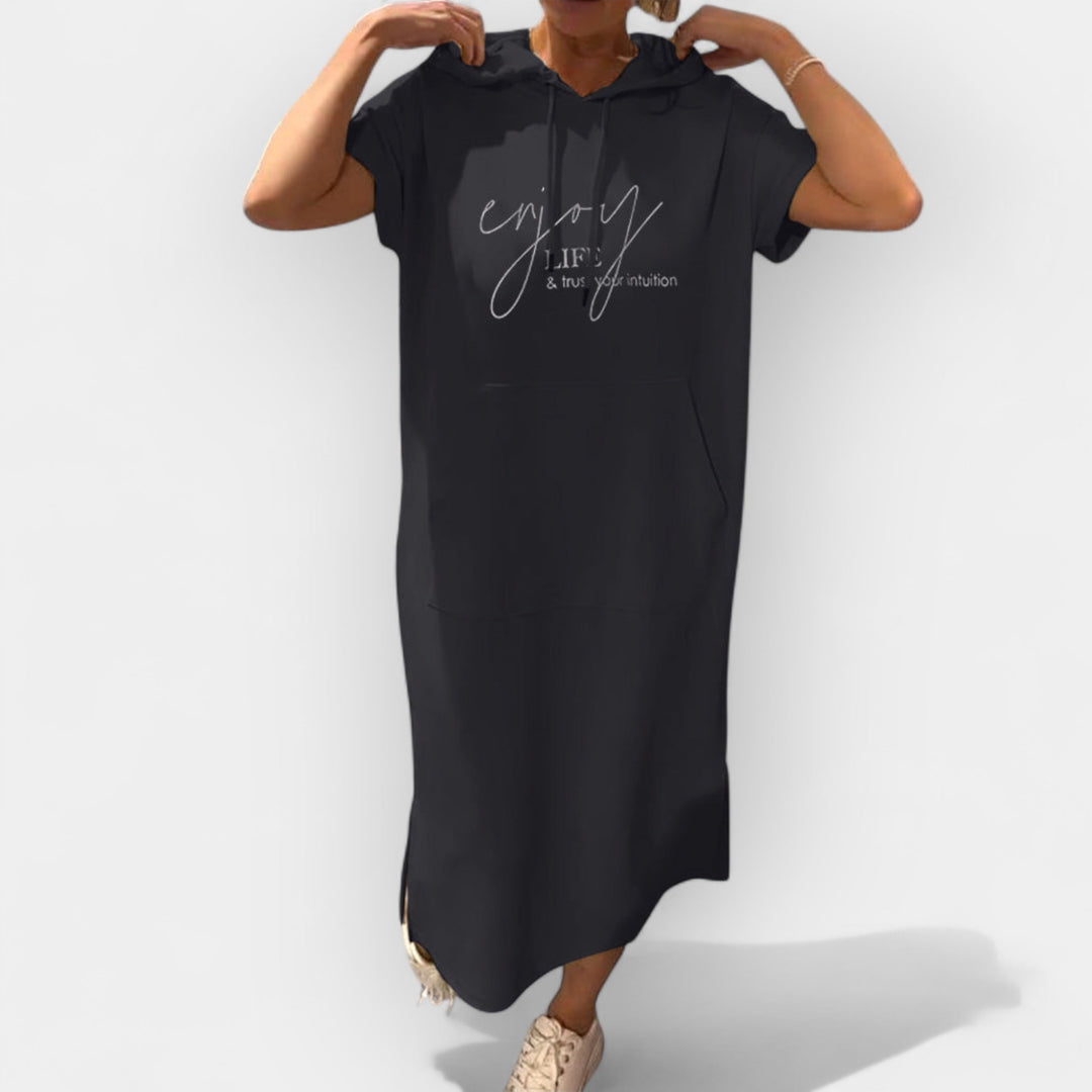 Džemper Haljina sa Kapuljačom