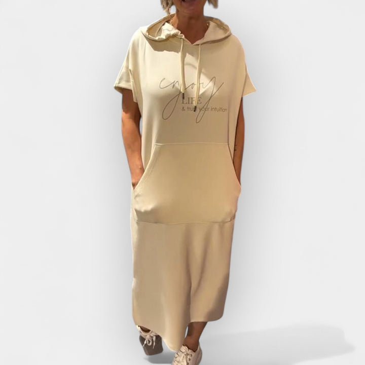 Džemper Haljina sa Kapuljačom