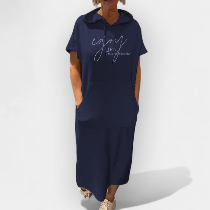 Džemper Haljina sa Kapuljačom