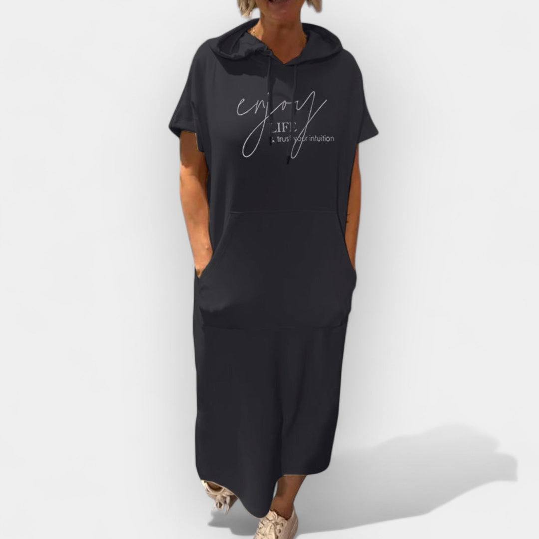 Džemper Haljina sa Kapuljačom