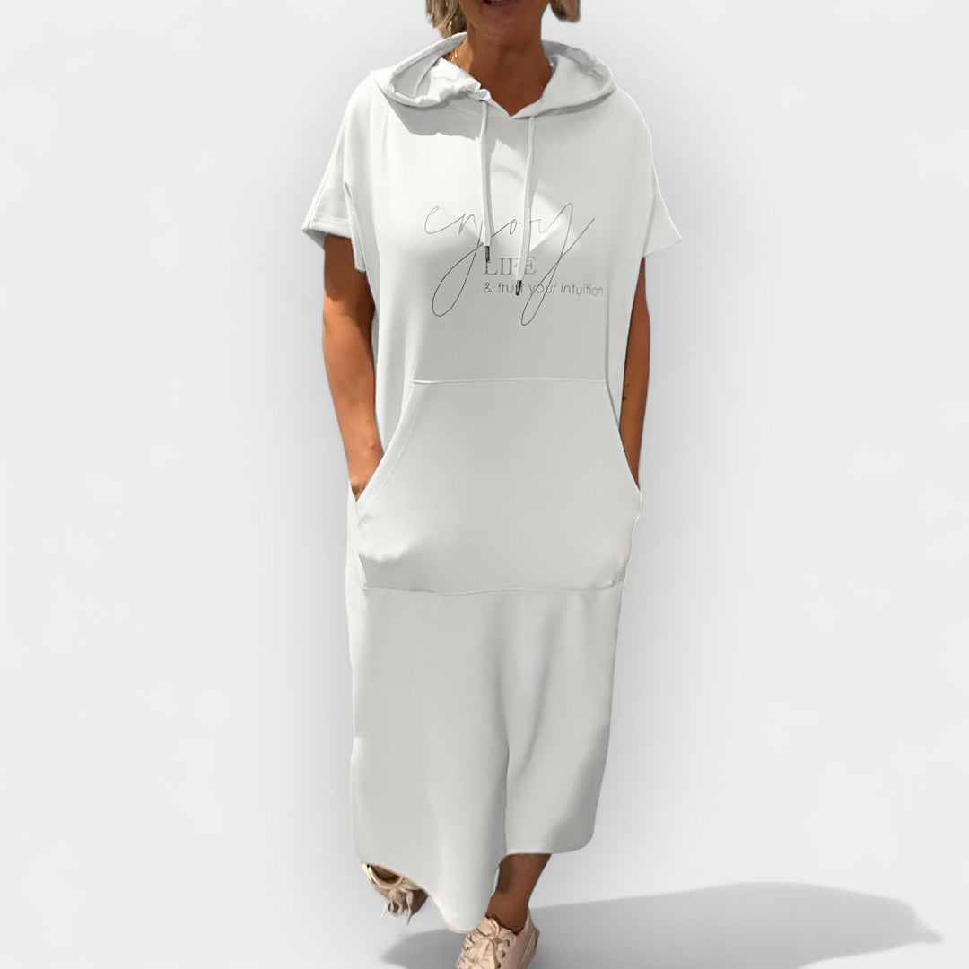 Džemper Haljina sa Kapuljačom