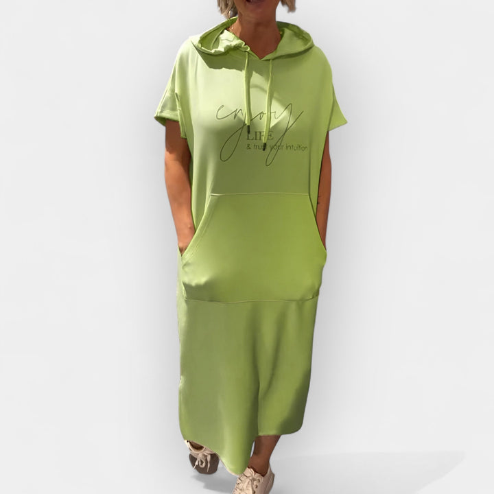 Džemper Haljina sa Kapuljačom