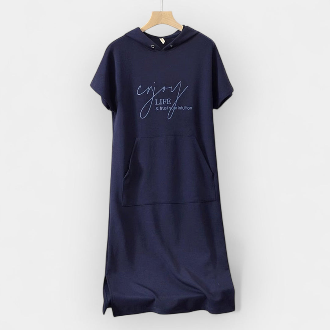 Džemper Haljina sa Kapuljačom