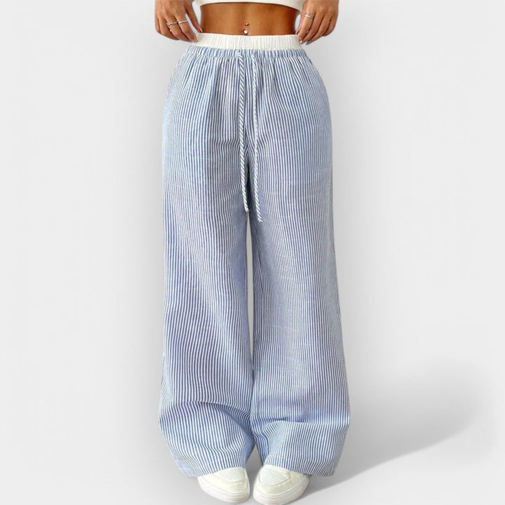 Широке Панталоне са Рибама