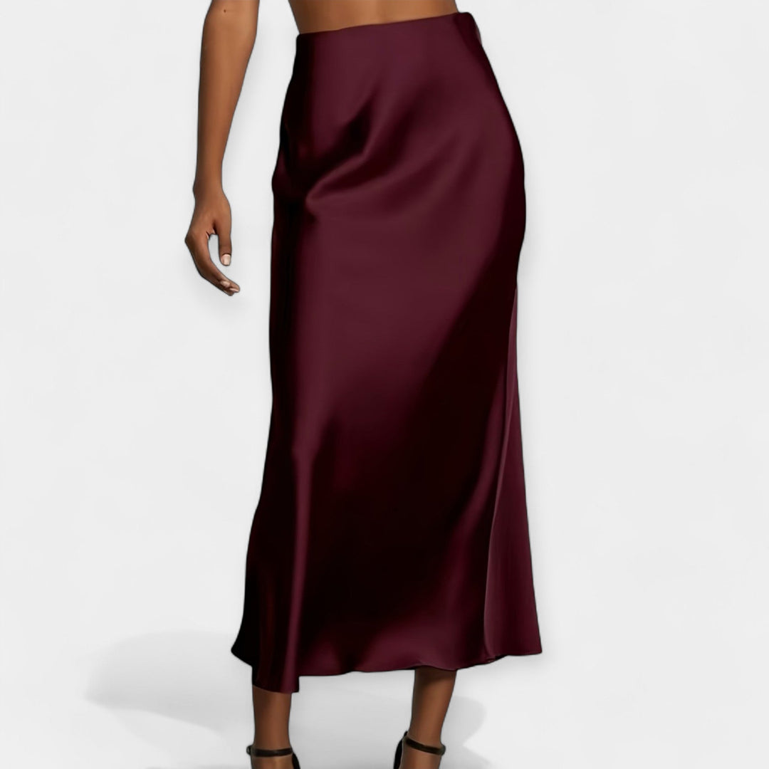 Midi Suknja sa Visokim Strukom