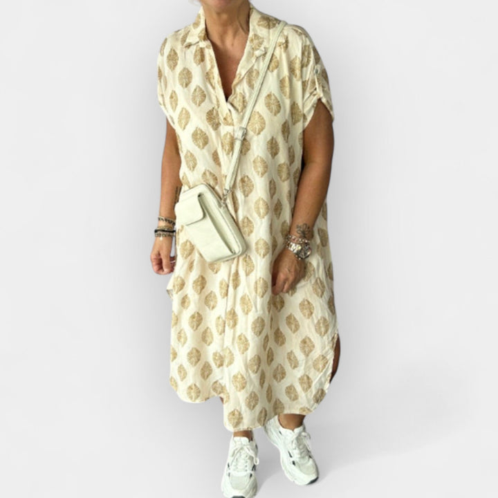 Letnje haljine sa V izrezom i laganom siluetom