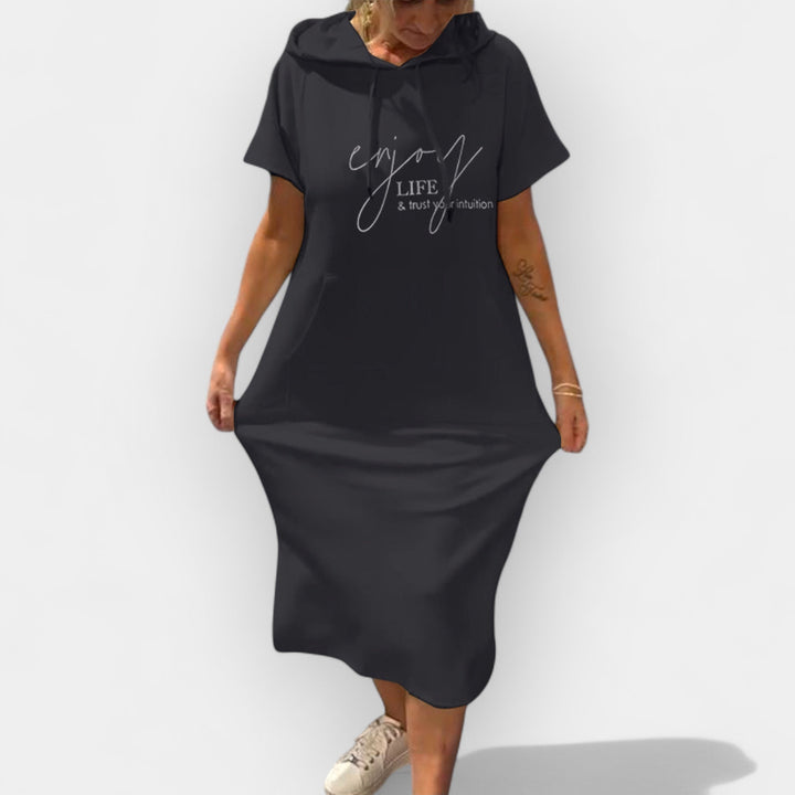 Džemper Haljina sa Kapuljačom