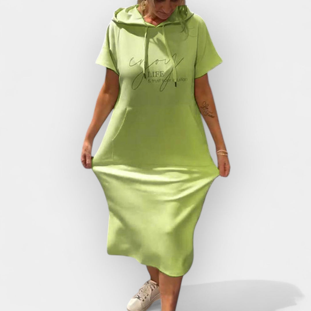 Džemper Haljina sa Kapuljačom