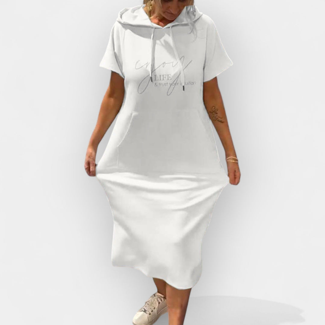 Džemper Haljina sa Kapuljačom