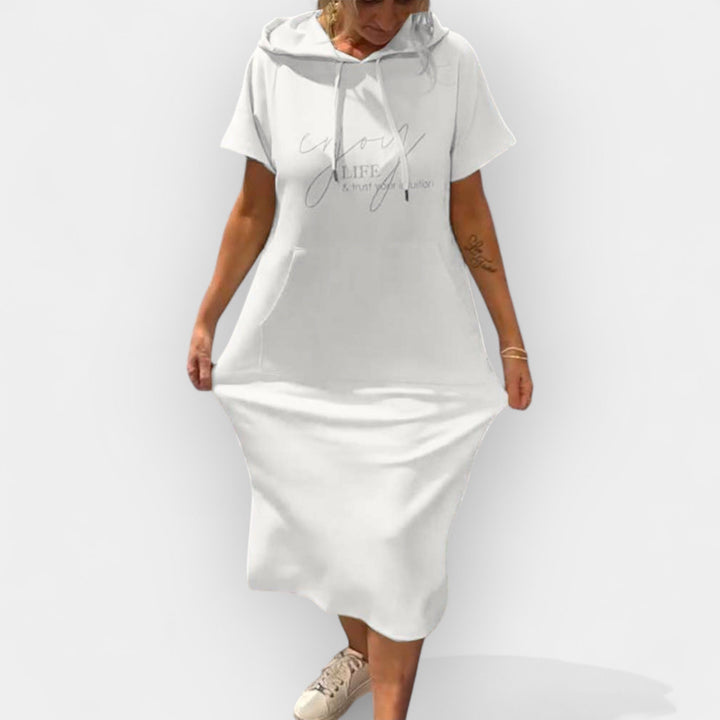 Džemper Haljina sa Kapuljačom