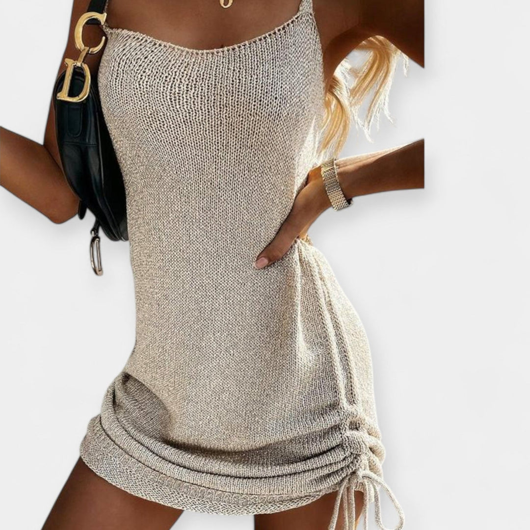 Anastasia - Bezrukavno Pleteno Haljina sa Džepom