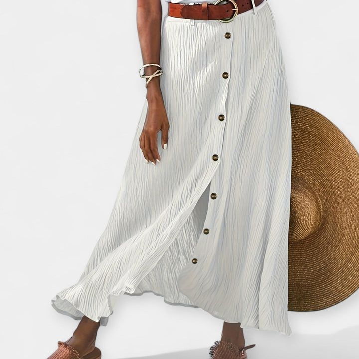 Polu - prozirna midi suknja sa prorezom