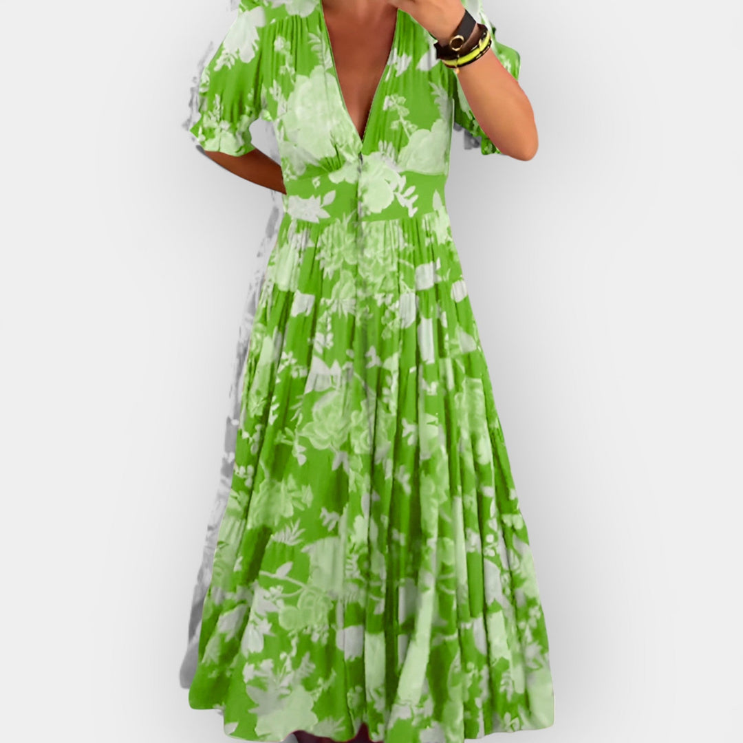 Lagana Cvjetna Haljina sa Džepovima