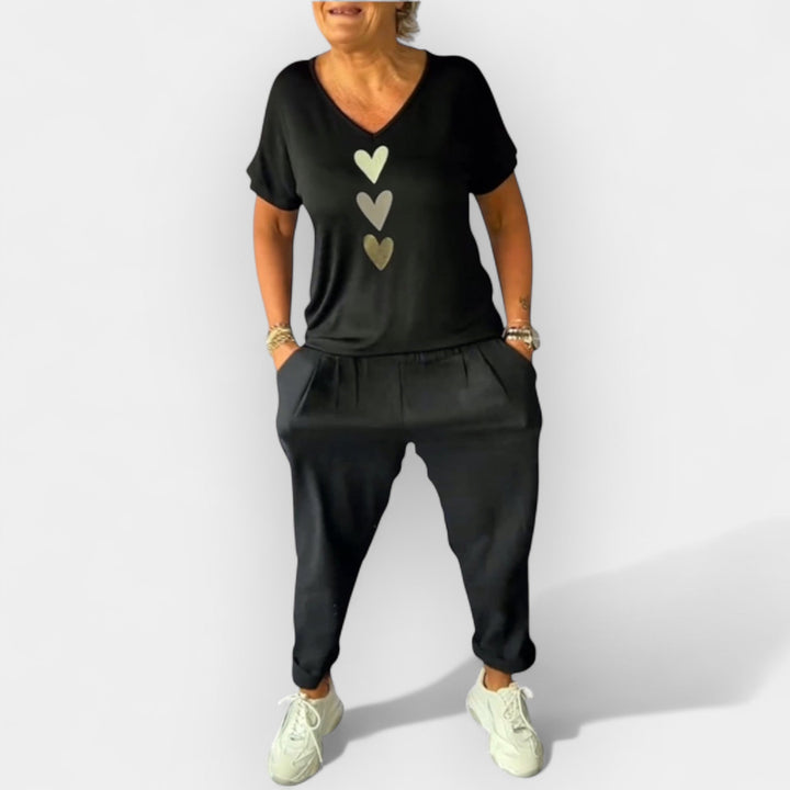 Pamuk pantalone srednjeg struka