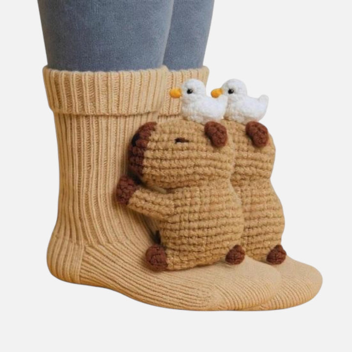 3D čarape sa pletenim životinjama