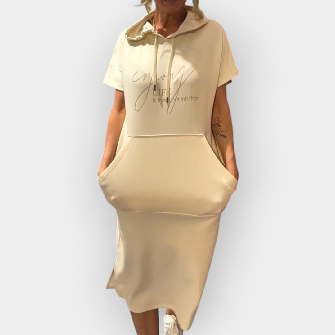 Džemper Haljina sa Kapuljačom