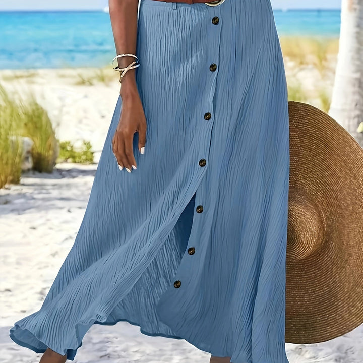 Polu - prozirna midi suknja sa prorezom