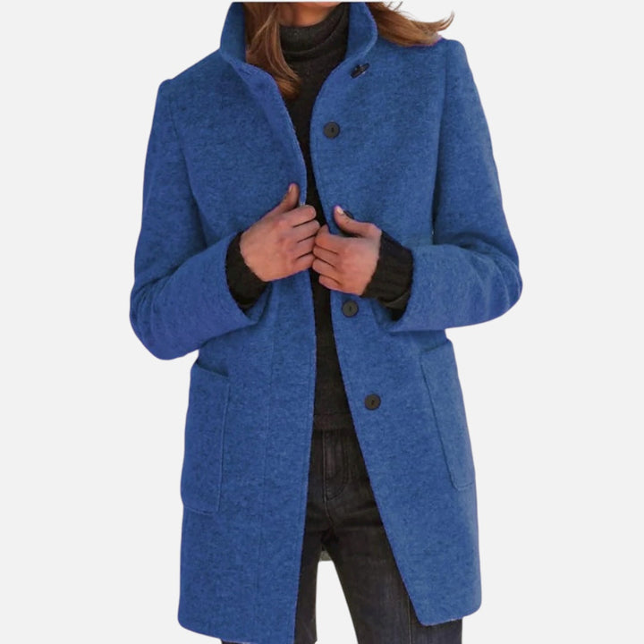 Marietta - Kaput od vune sa visokim kragnom i čvrstim dugmadima