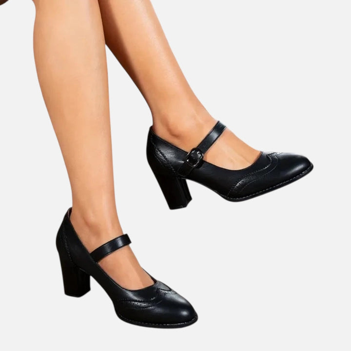 Aida - Cipele sa potpeticom i izgledom kože