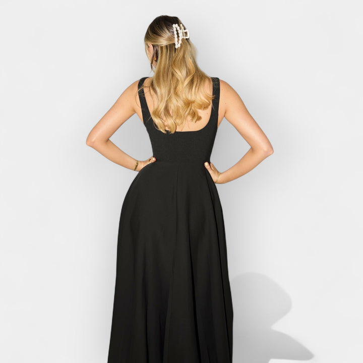 Midi Haljina Sa Lepršavom Siluetom