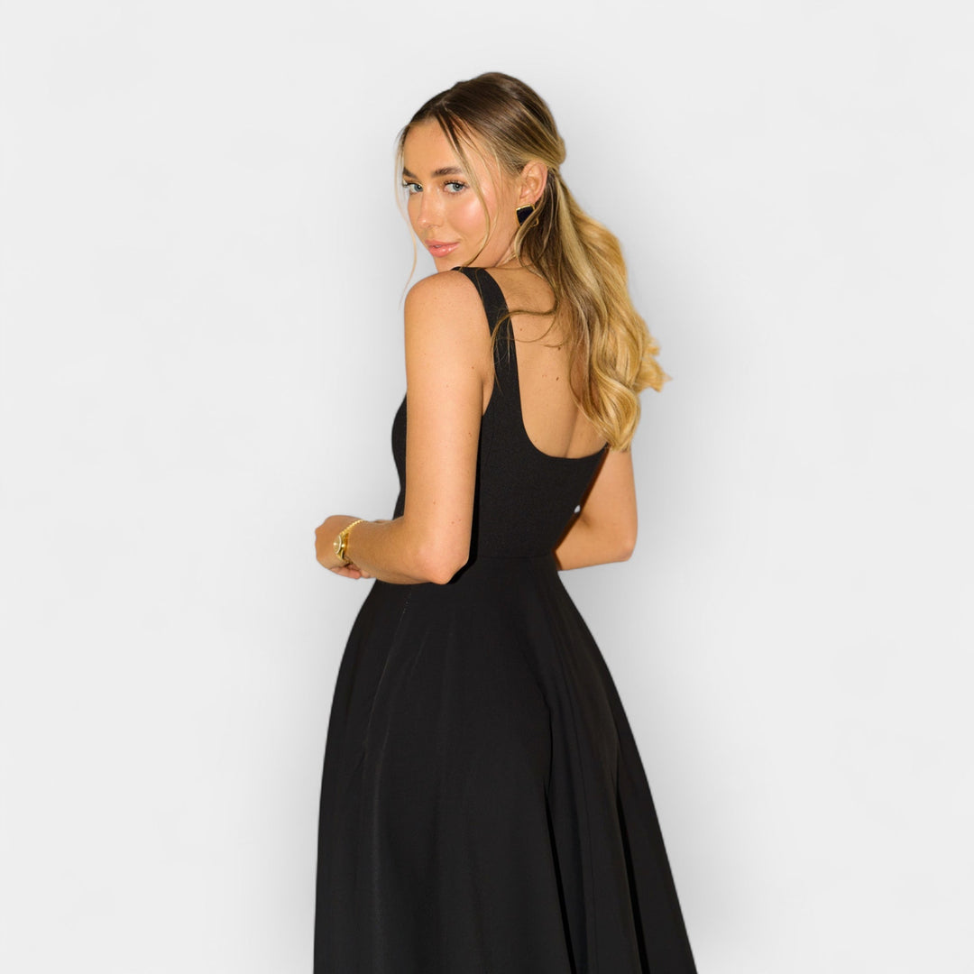 Midi Haljina Sa Lepršavom Siluetom