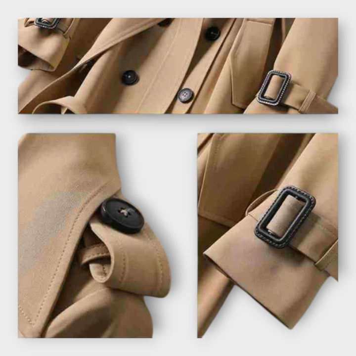 Verona - Klasični Dugi Trench Kot sa Pojasom