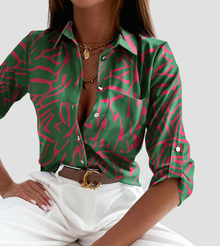 Elisa - Klasična Bluza sa Ovratnikom