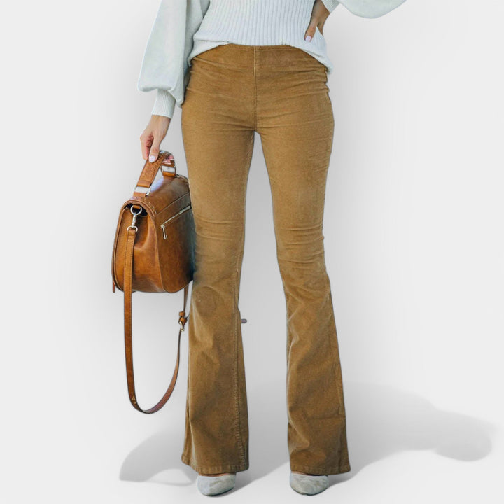 Ourania - Visok struk pantalone sa zvonastim krojem