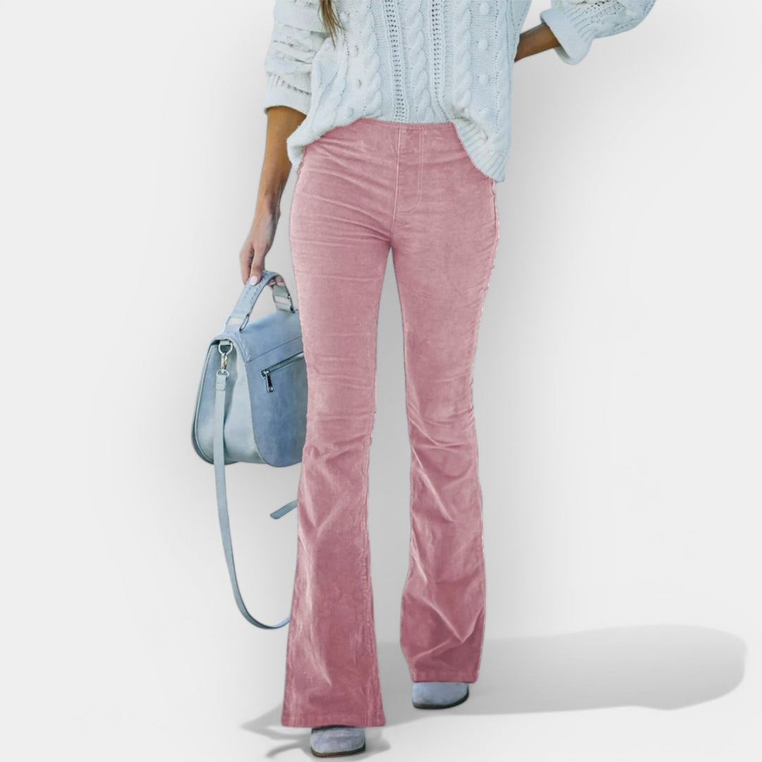 Ourania - Visok struk pantalone sa zvonastim krojem