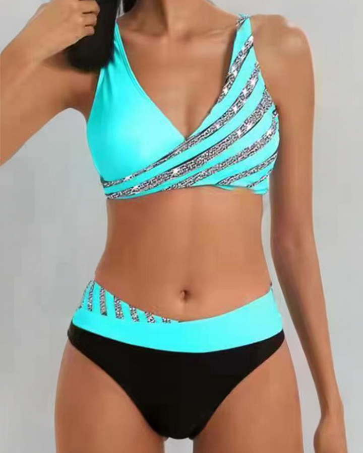 Mona - Printani Bikini u Toplim Tonovima