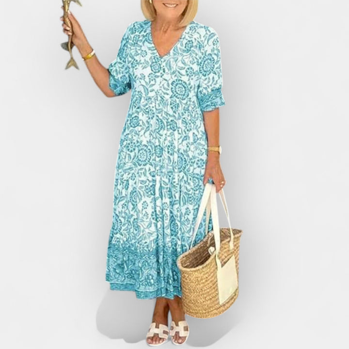 Lagana letnja haljina sa cvetnim motivom