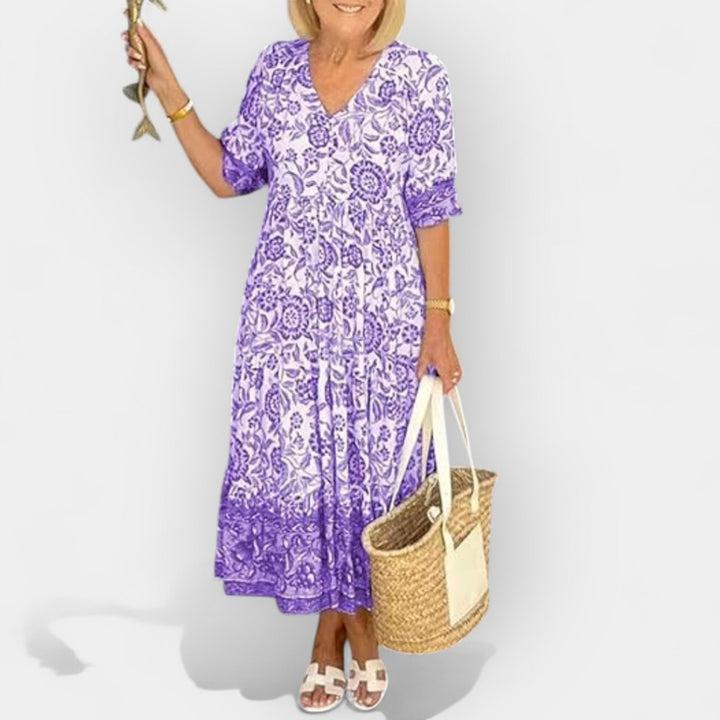 Lagana letnja haljina sa cvetnim motivom