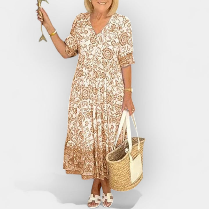 Lagana letnja haljina sa cvetnim motivom