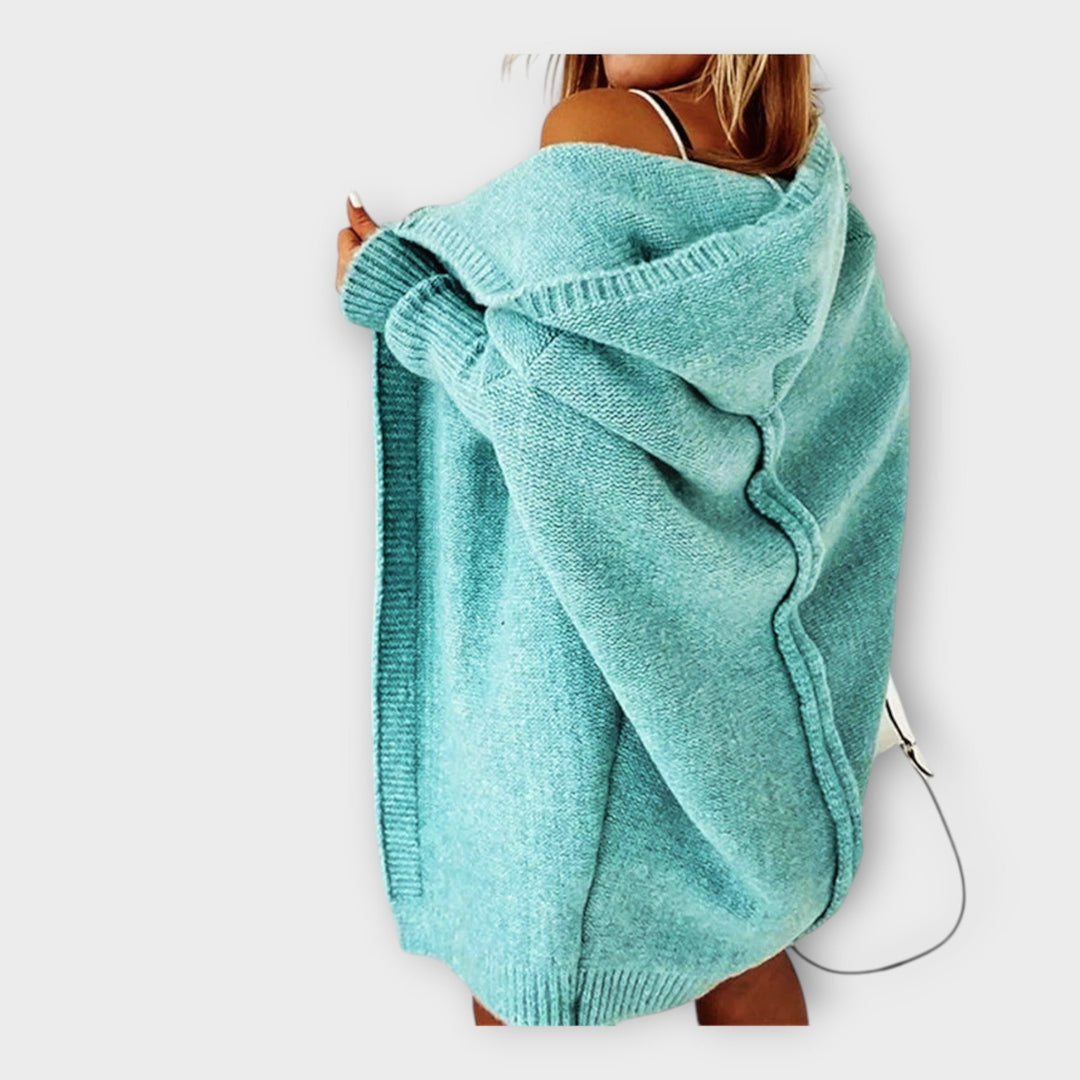 Maya - Pletena Jakna sa Kapuljačom