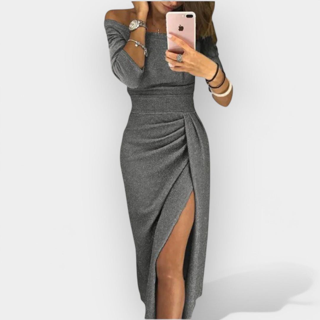 Elegantna Haljina sa Izrezom