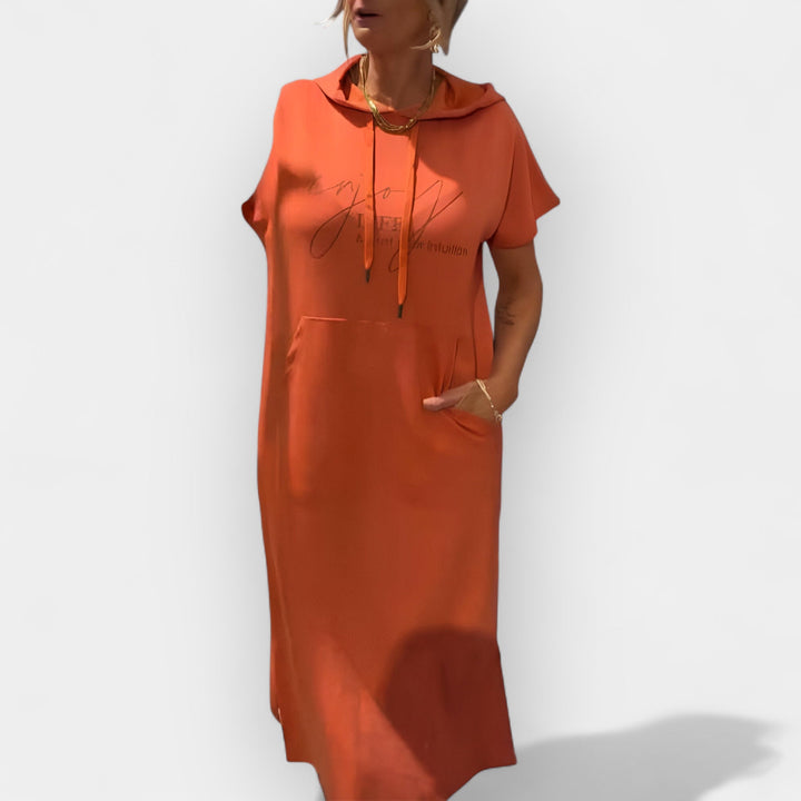 Džemper Haljina sa Kapuljačom