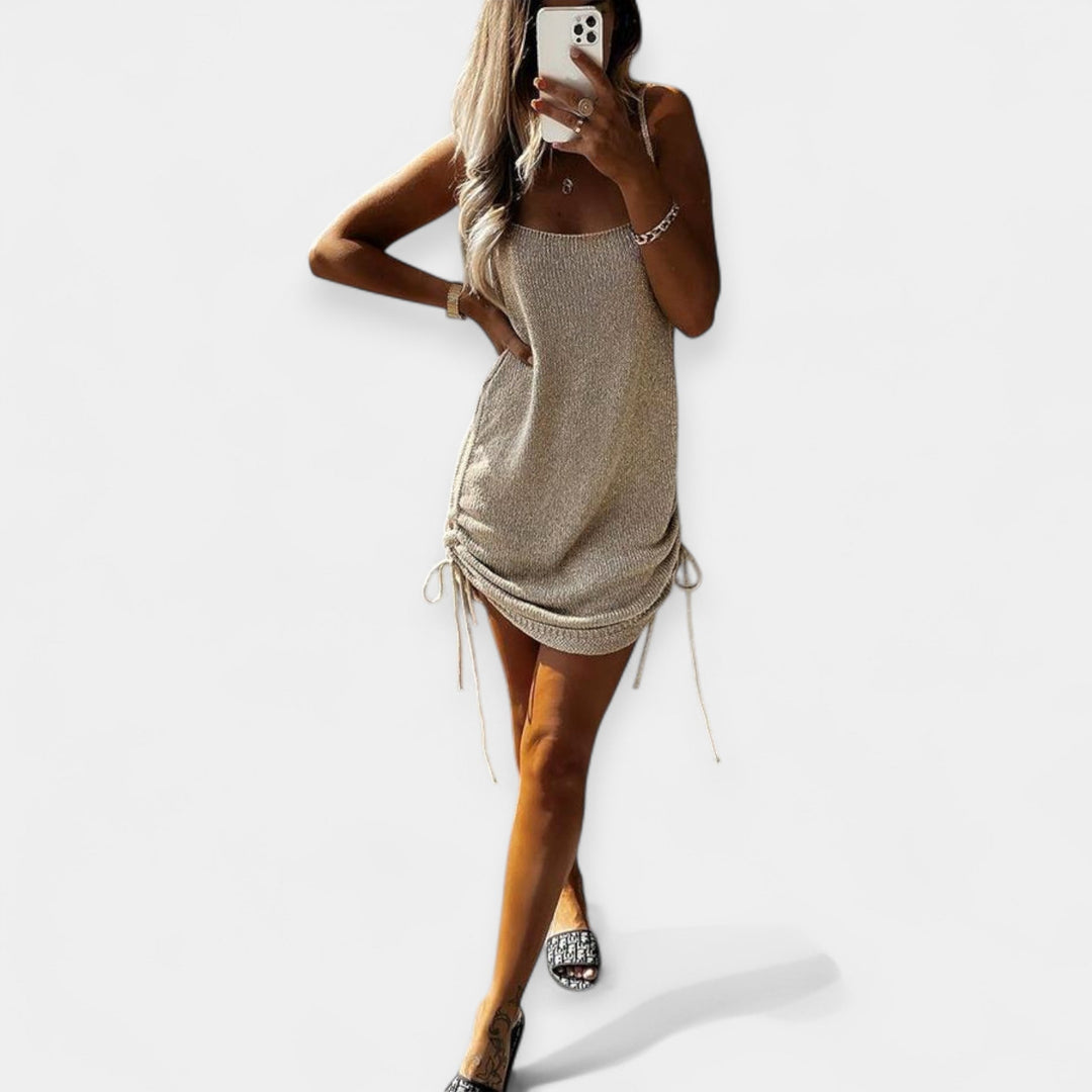 Anastasia - Bezrukavno Pleteno Haljina sa Džepom