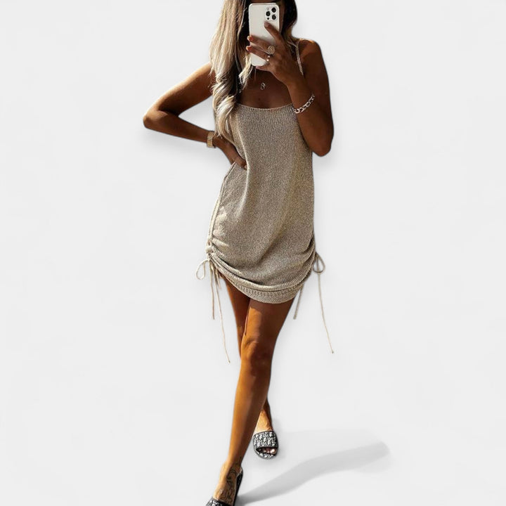 Anastasia - Bezrukavno Pleteno Haljina sa Džepom