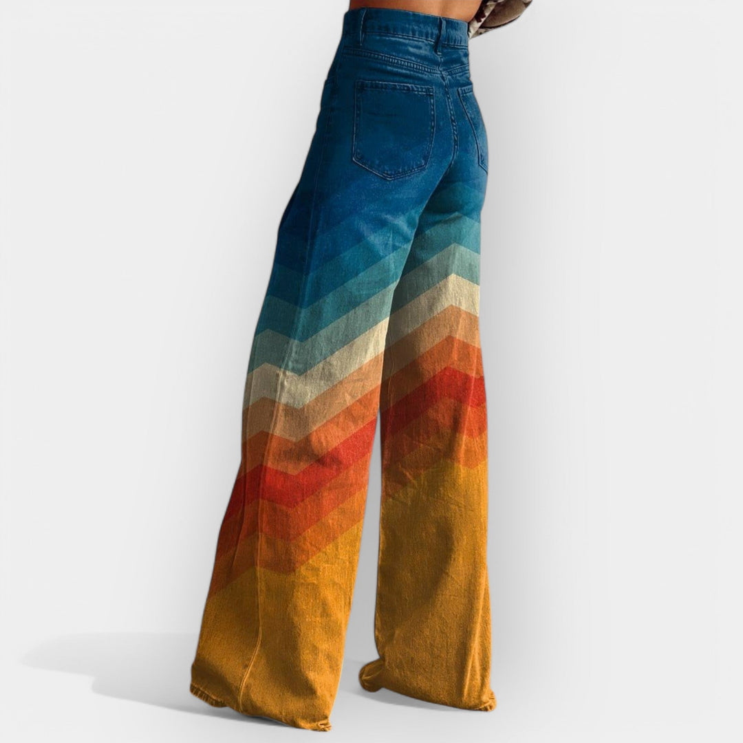 Visoki flare pantaloni