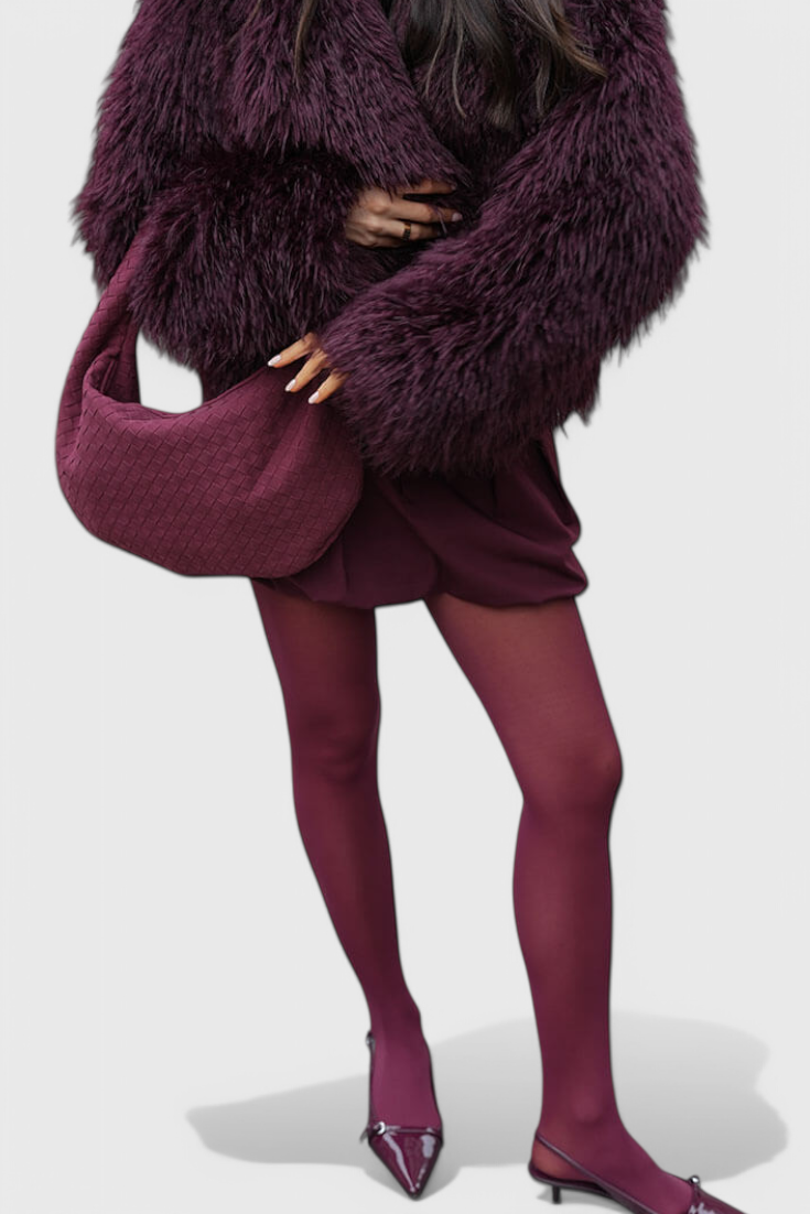 Лила - Тканена торба са чворовима