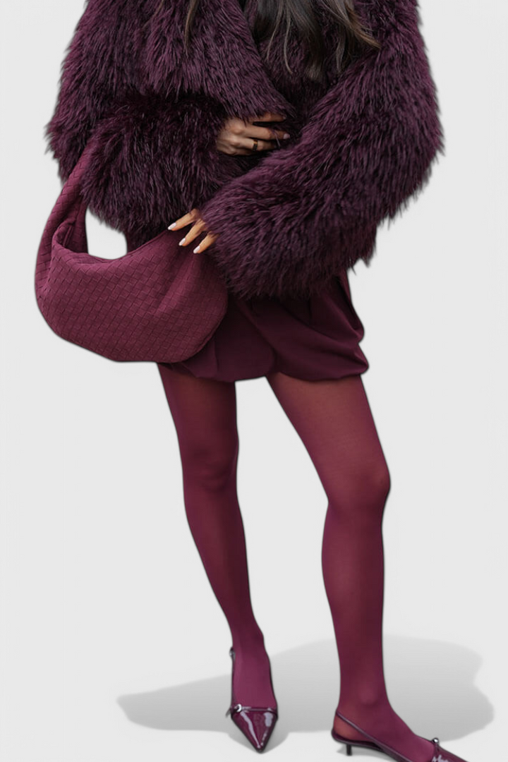 Лила - Тканена торба са чворовима