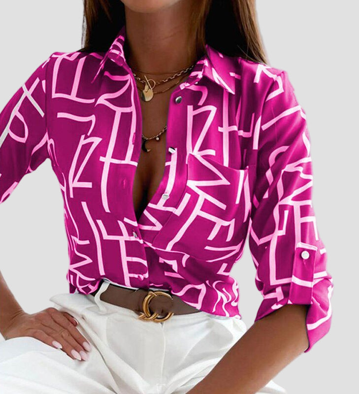 Elisa - Klasična Bluza sa Ovratnikom