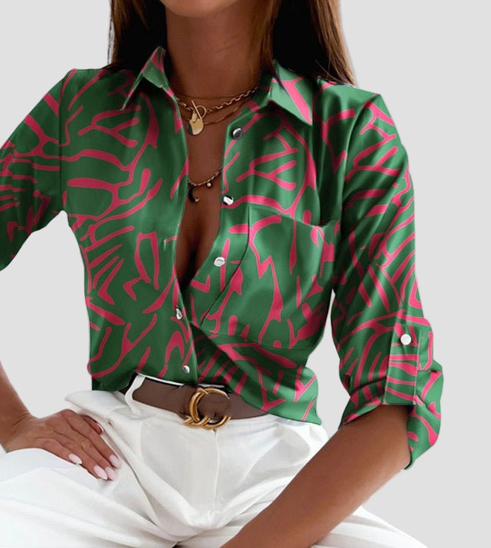 Elisa - Klasična Bluza sa Ovratnikom