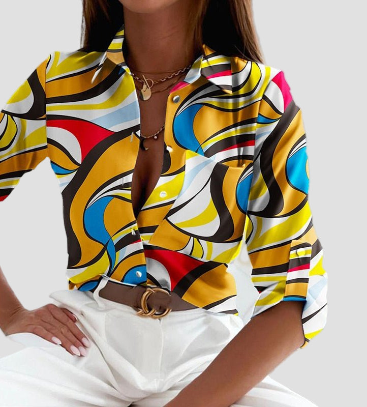 Elisa - Klasična Bluza sa Ovratnikom