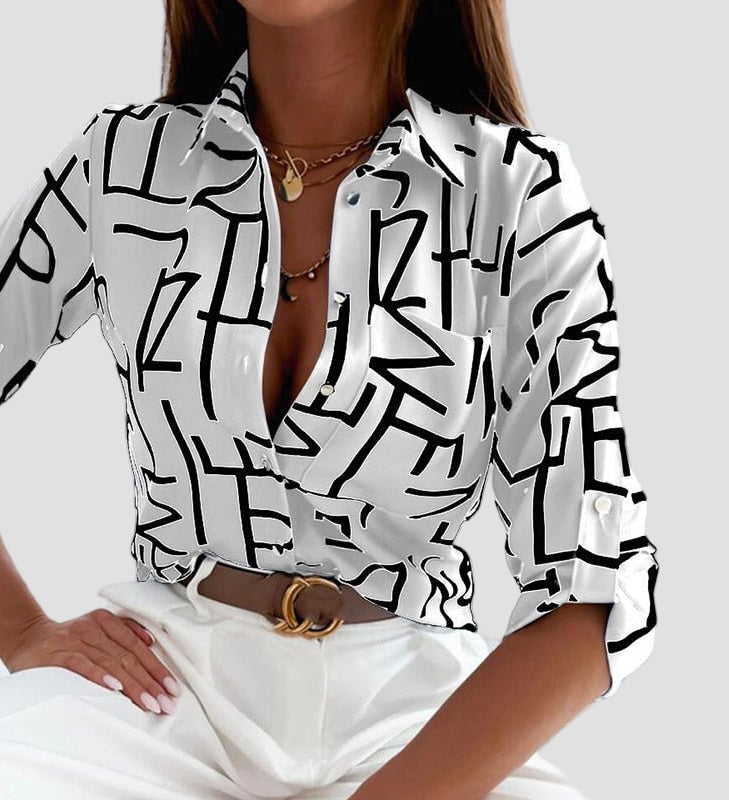 Elisa - Klasična Bluza sa Ovratnikom