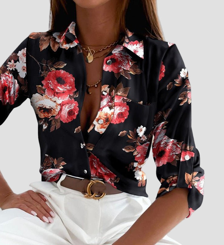 Elisa - Klasična Bluza sa Ovratnikom