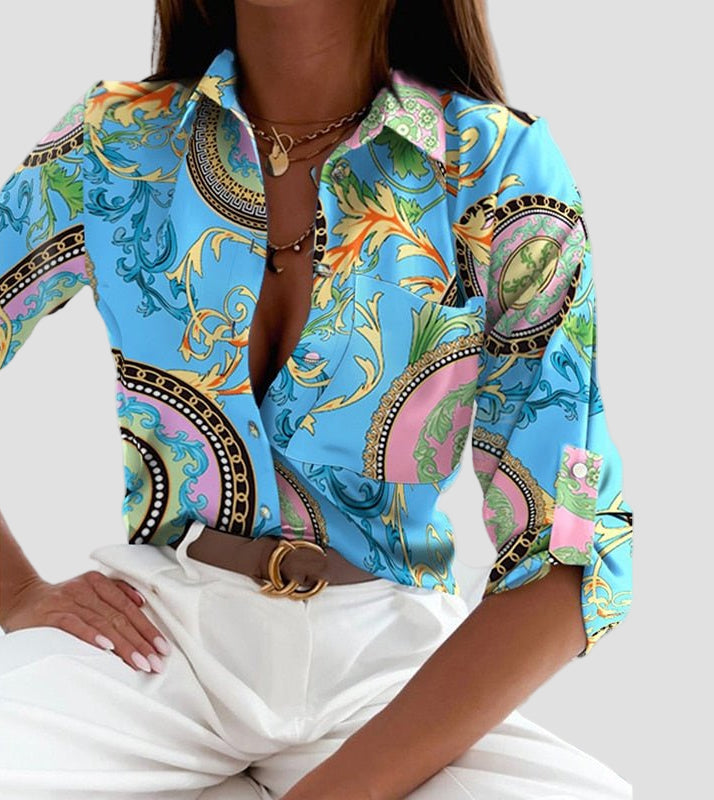 Elisa - Klasična Bluza sa Ovratnikom